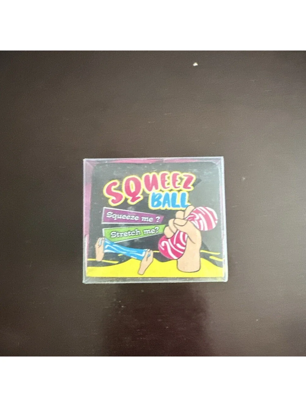 PURE CREATIONS-Squeeze Ball  Cube Squishy Toy Pink